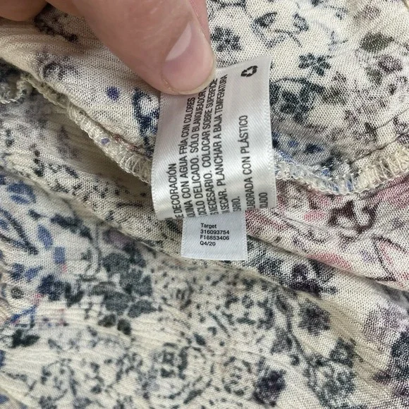 Knox Rose Boho Tiered Dress Small Floral Patchwork Bell Sleeve Cottagecore - Picture 6 of 9